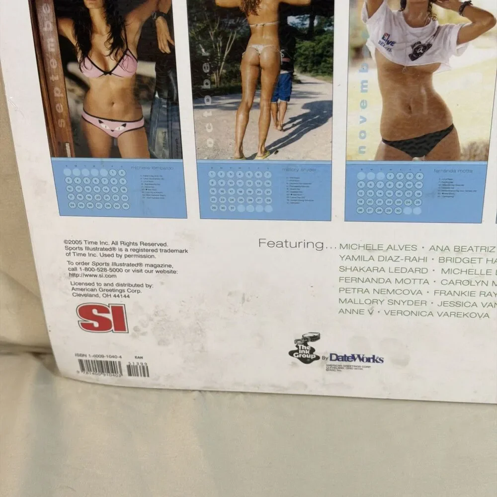 Sports Illustrated 2006 Swimsuit Calendar Ana Beatriz Barros New Sealed